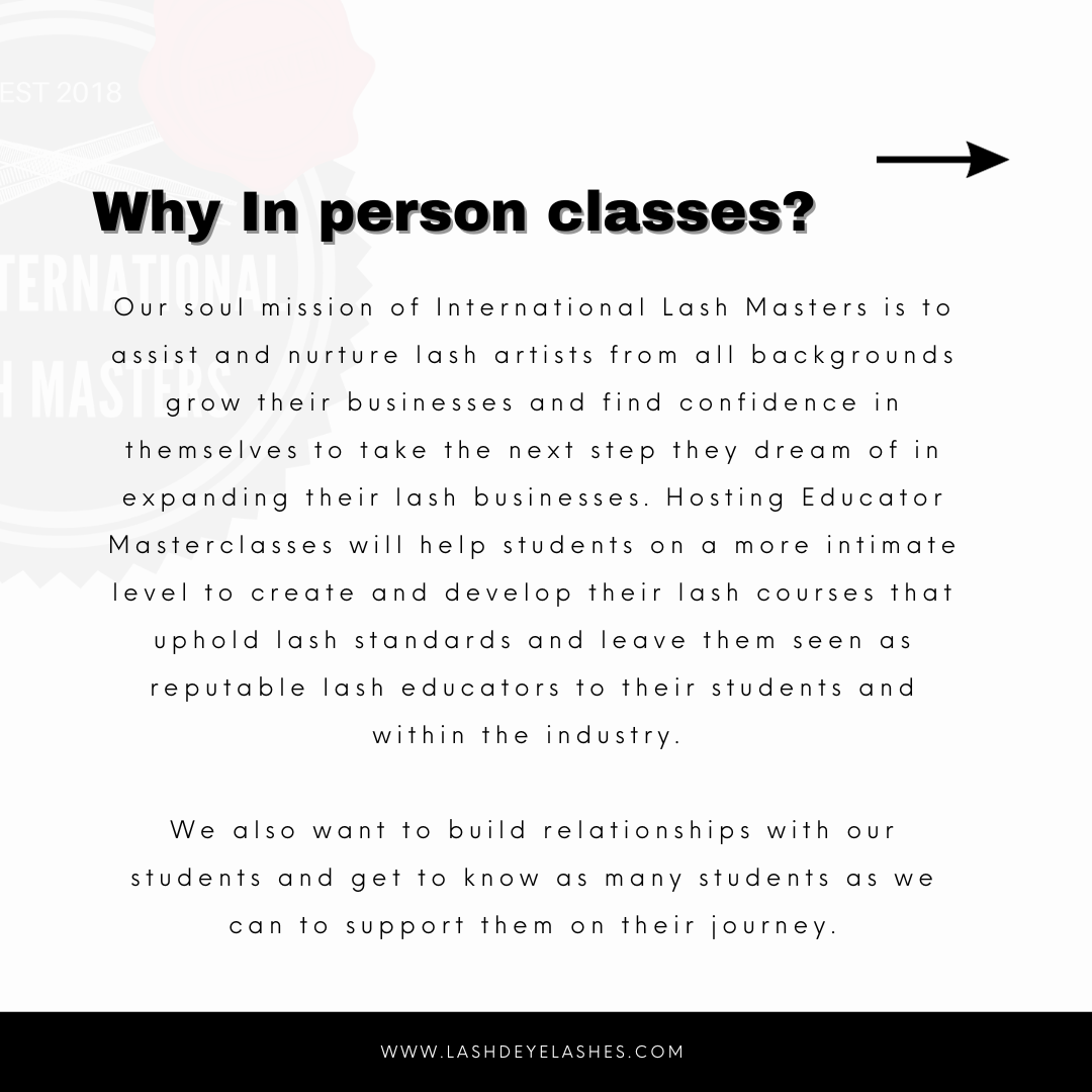 Lash Educator Masterclass - Master the Creation of your own Lash Course