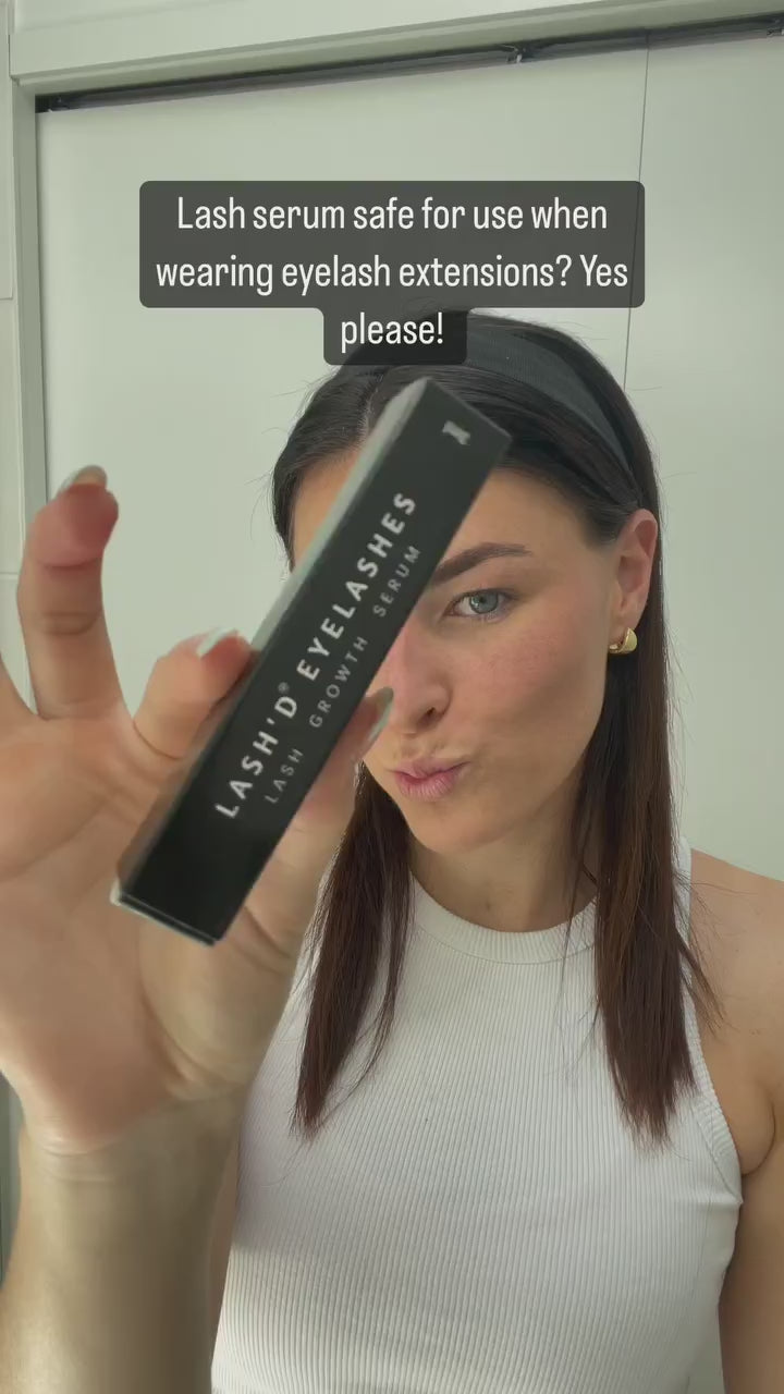 lash serum demonstration, lashd eyelashes, vegan lash growth serum