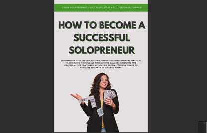 How to become a Successful Solopreneur E-Book: Becoming a Master Business Owner with Resell Rights