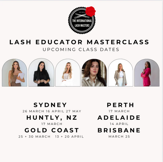 Lash Educator In Person Masterclasses are now Australia Wide