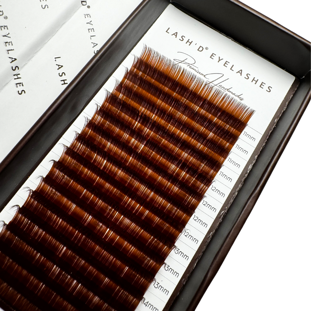 Chocolate Handmade Volume Lash Trays - 16 row