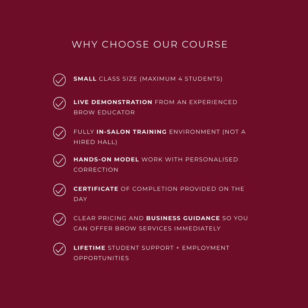 Brow Training Course Melbourne – One Day In-Person Certification