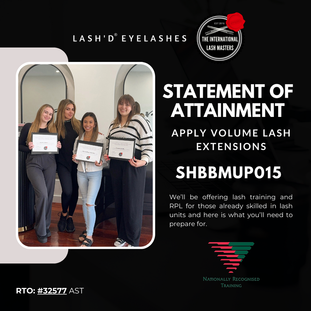 Recognised Prior Learning - Become a Nationally Accredited Lash Artist