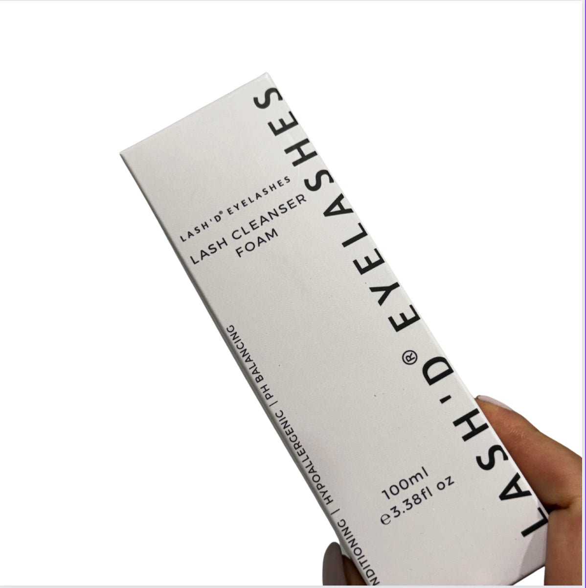 Hypoallergenic Lash Foam Cleanser 100ml with brush