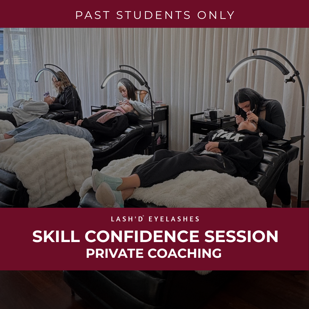 Lash Lift or Brow Skill Confidence Session Melbourne | Private Coaching