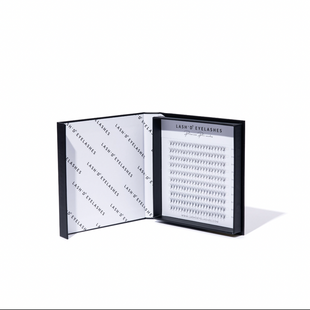 10D 0.03mm C+ Curl 200 Fan Pro Made Lash Trays Single Length | Mixed l ...