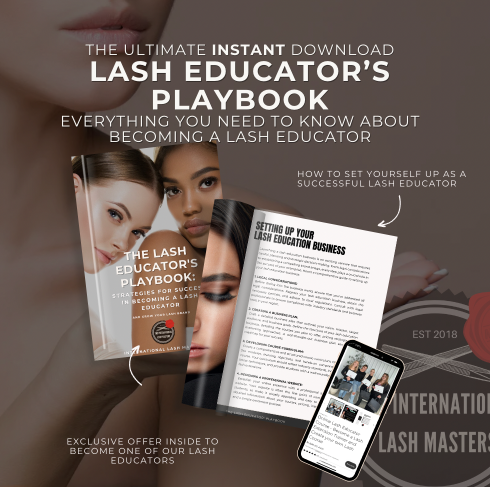 The Lash Educator Playbook - The Ultimate Guide to Becoming a Lash Educator with Resell Rights